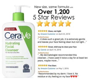 CeraVe Hydrating Facial Cleanser No. 1 Amazon Best Seller